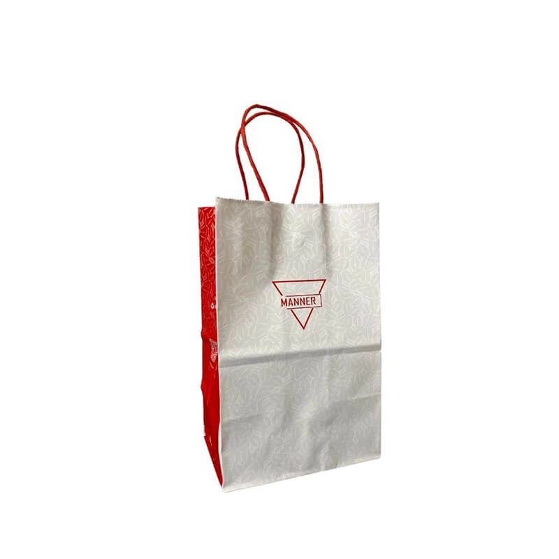 100% recyclable kraft paper bag for retail